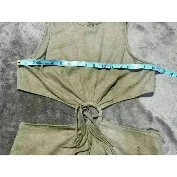 altar'd state Mini dress Body Con Cut Out Sz Medium Brown Tan Sleeveless - Picture 9 of 10